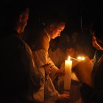 "The Light of Christ rising in glory"